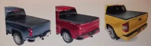 Tonneau Cover securely fastened on a pickup truck bed