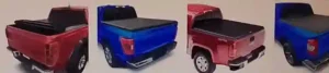 Tonneau Cover securely fastened on a pickup truck bed