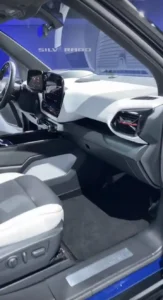 A close-up shot of interior accessories in a Chevy Silverado, including sleek dashboard accents, premium leather seats, and modern infotainment system