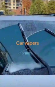 wiping clears rain - wipers