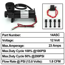Universal Air Ride Control System universal air ride suspension control system kit with air tank and dual compressors